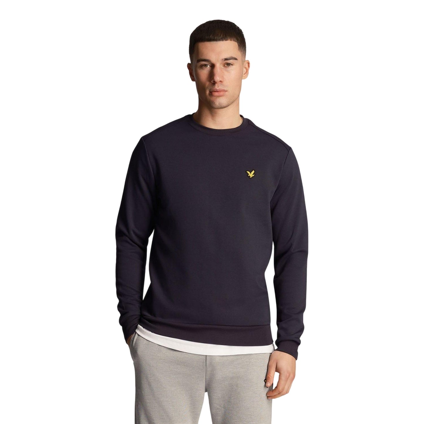 Navy - Lifestyle - Lyle & Scott Mens Fly Fleece Crew Neck Sweatshirt