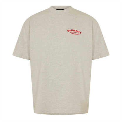 Red - Front - Summit Mens Oversized T-Shirt