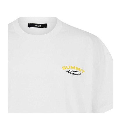 White-Yellow - Side - Summit Mens Oversized T-Shirt