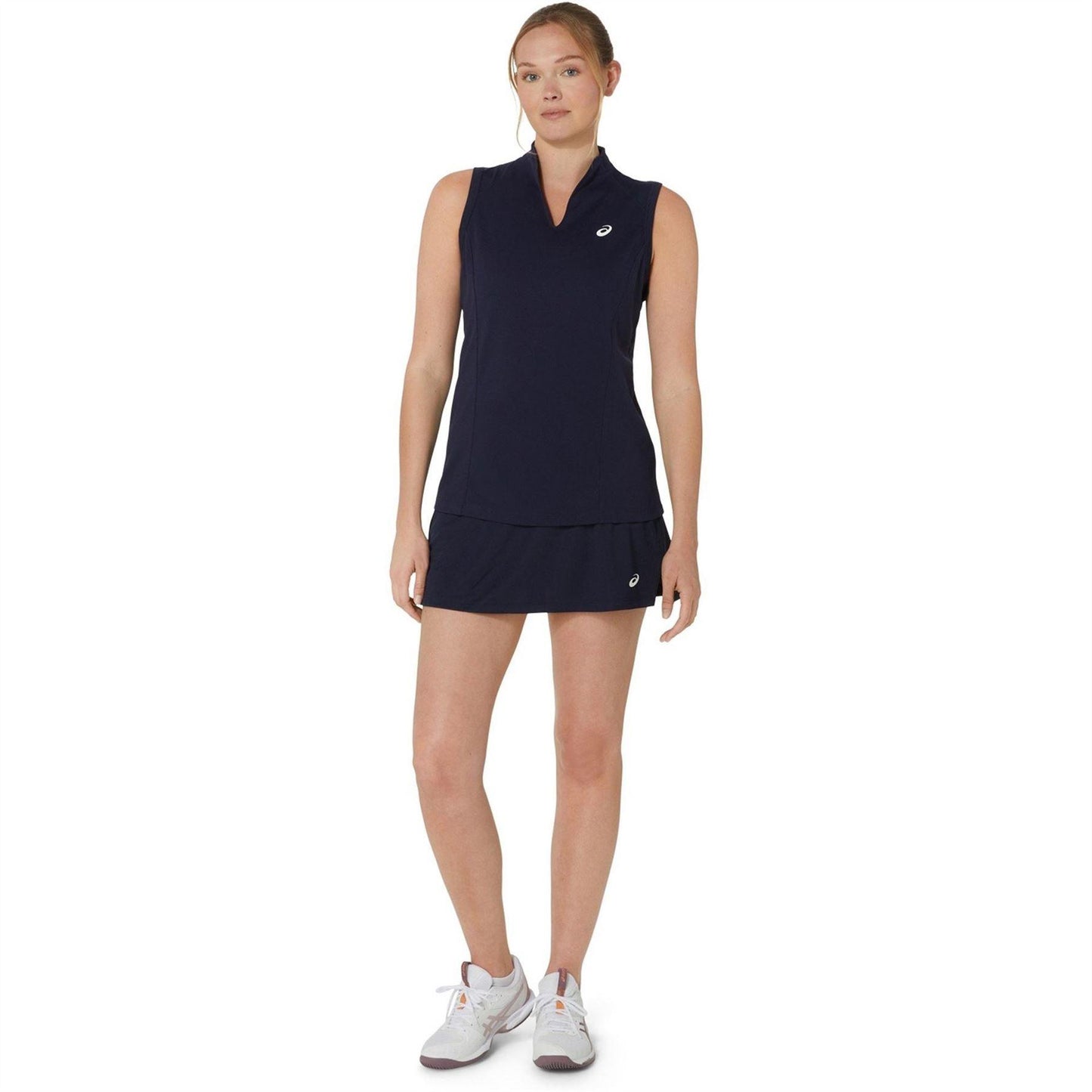 Midnight - Pack Shot - Asics Womens-Ladies Court Fitted Tank Top