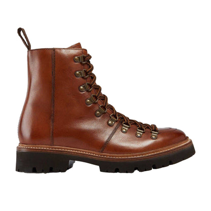 Tan - Front - Grenson Womens-Ladies Nanette Leather Hiking Boots
