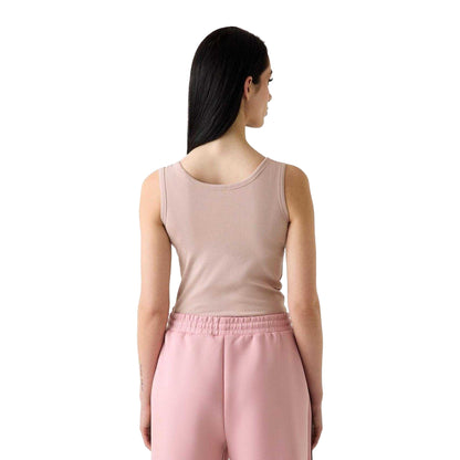 Mauve - Back - Guess Womens-Ladies Olympe Triangle Logo Tank Top