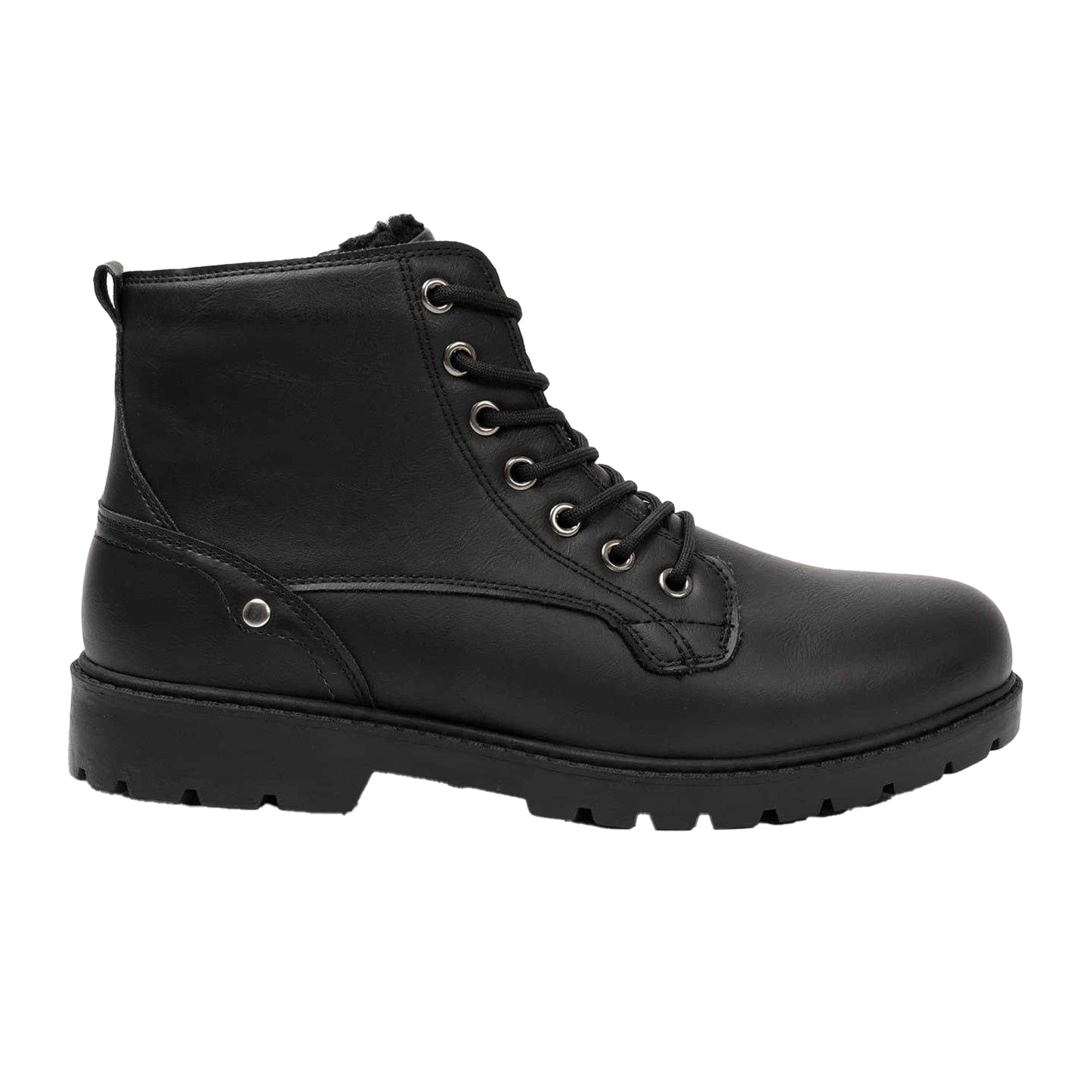 Black - Front - Nicholas Deakins Mens Synthetic Leather Ankle Boots