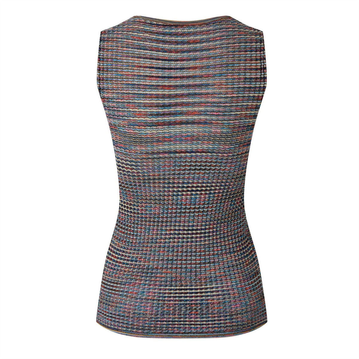 Multicoloured - Back - Missoni Womens-Ladies Striped Tank Top