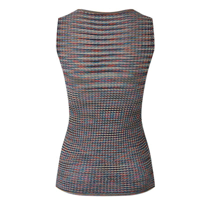 Multicoloured - Back - Missoni Womens-Ladies Striped Tank Top