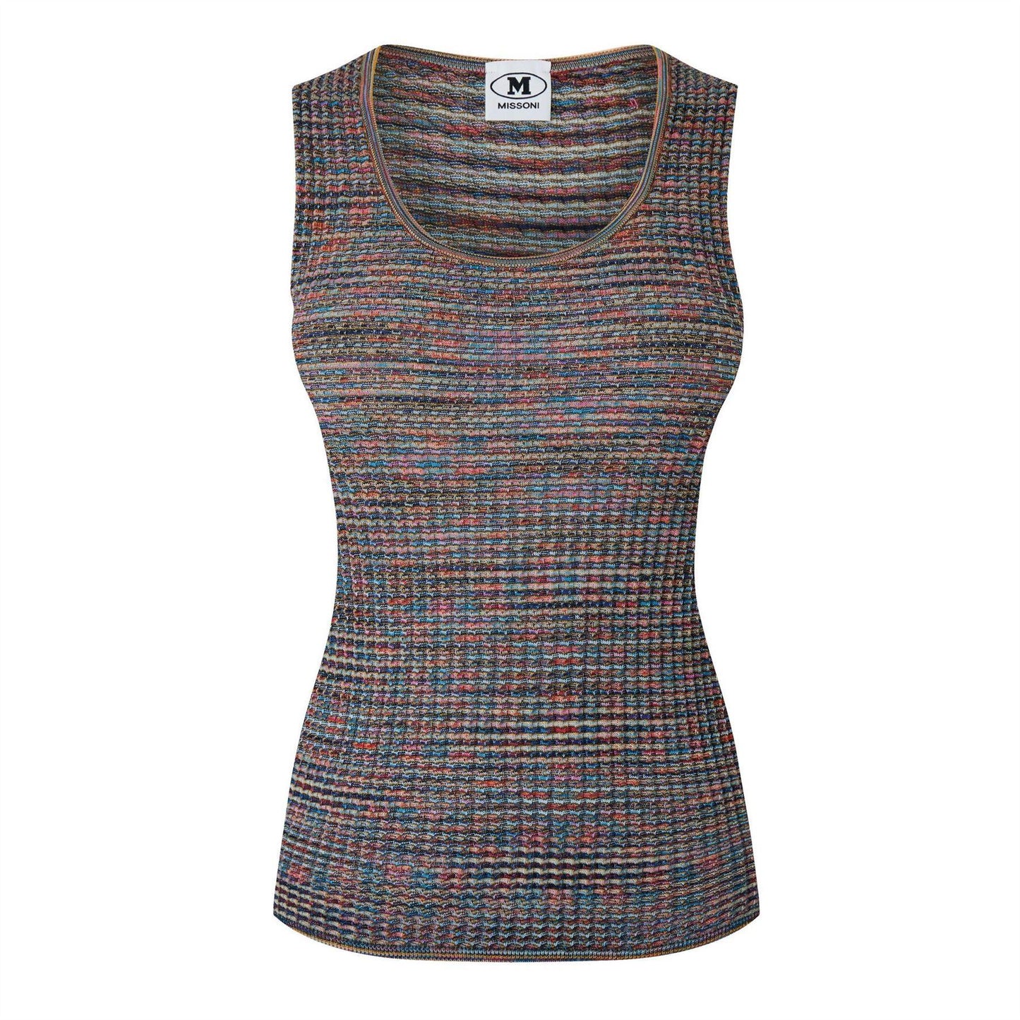 Multicoloured - Front - Missoni Womens-Ladies Striped Tank Top
