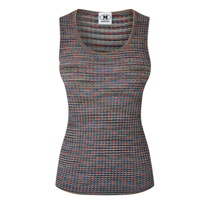 Multicoloured - Front - Missoni Womens-Ladies Striped Tank Top