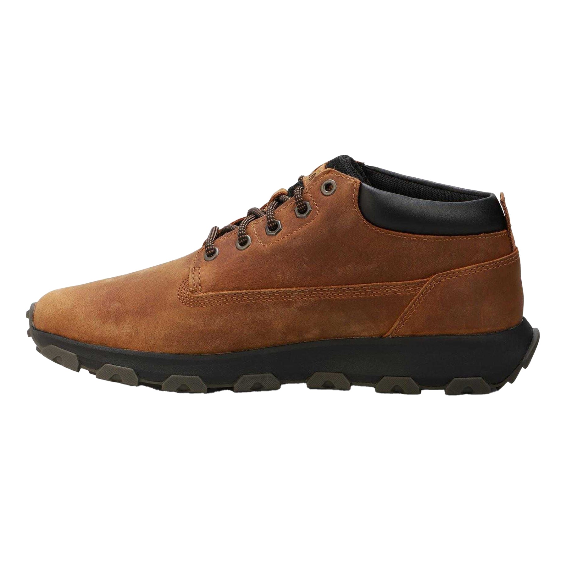 Mid Brown-Forest Green - Back - Timberland Mens Windsor Park Leather Boots