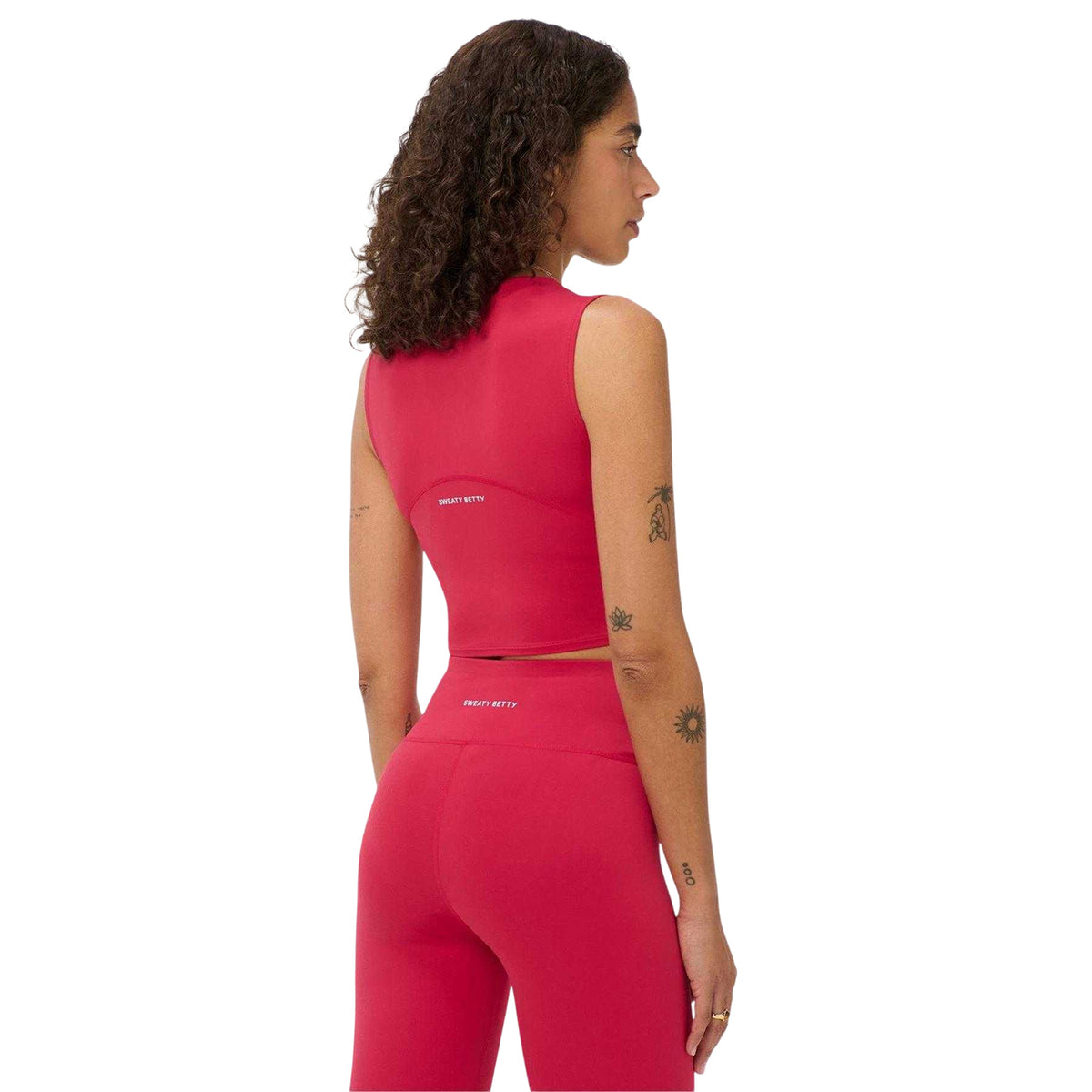 Crimson Red - Back - Sweaty Betty Womens-Ladies Performance Vest Top