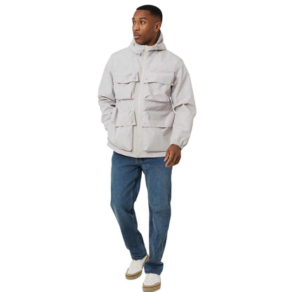 Stone - Lifestyle - Brave Soul Mens Multi Pocket Hooded Jacket