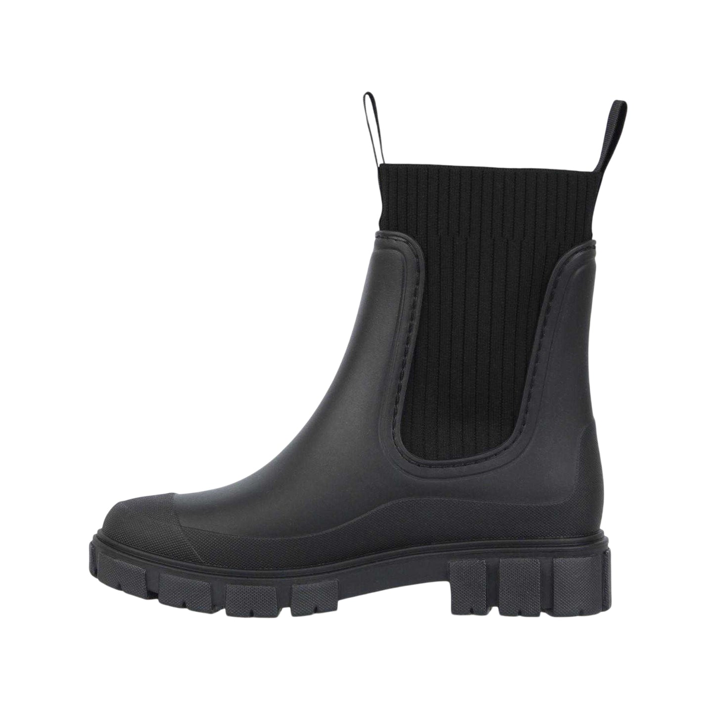 Black - Back - Gelert Womens-Ladies Elasticated Gusset Wellington Boots