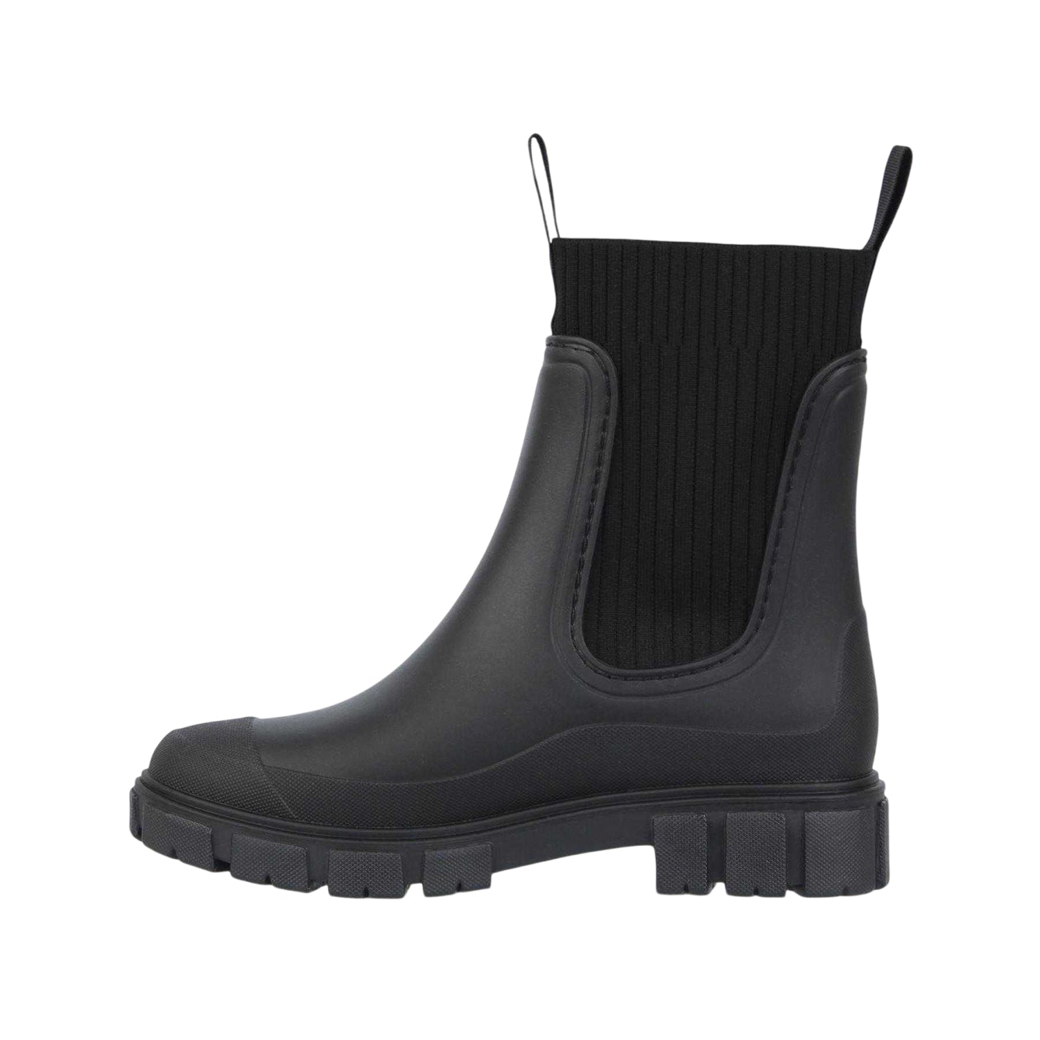 Black - Back - Gelert Womens-Ladies Elasticated Gusset Wellington Boots