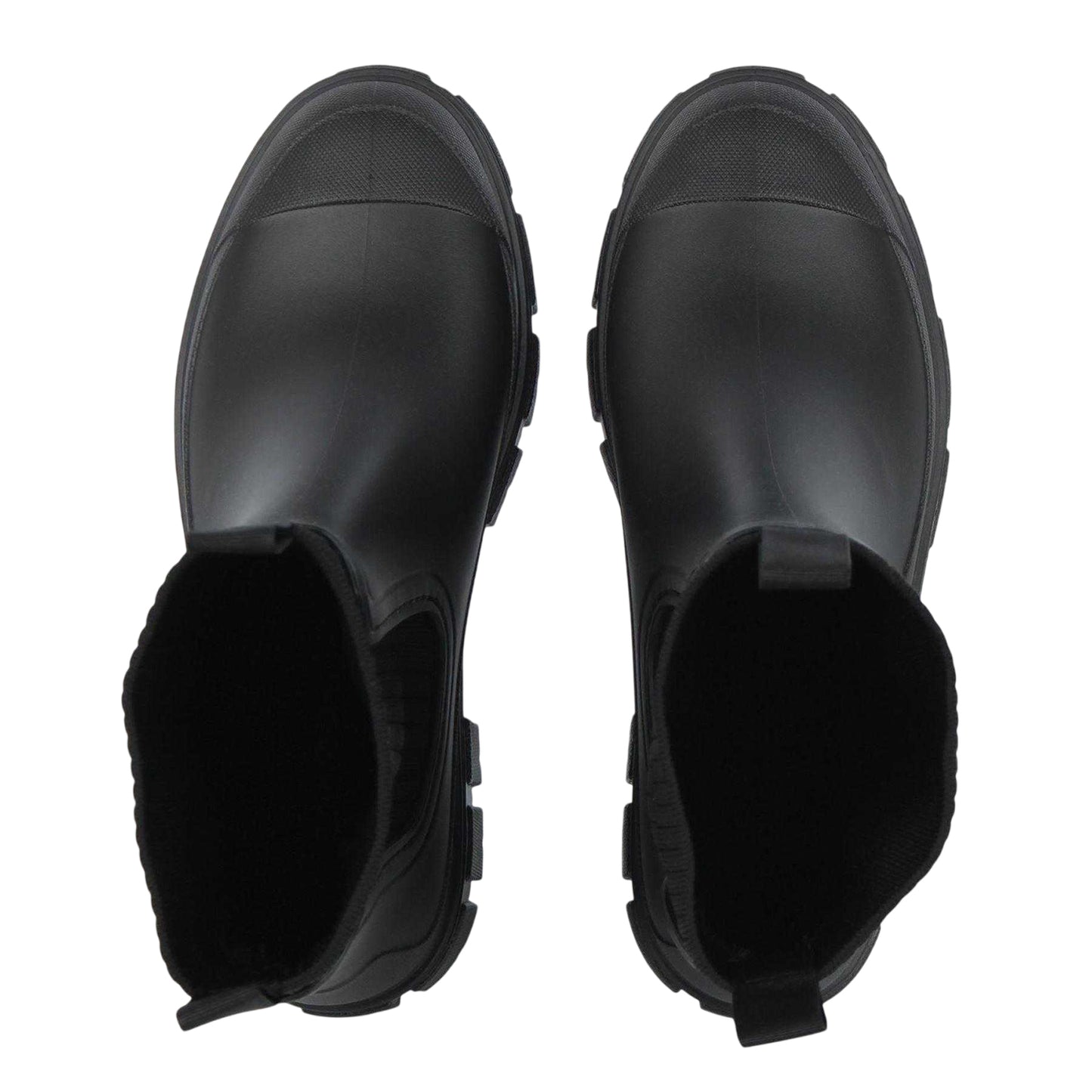 Black - Side - Gelert Womens-Ladies Elasticated Gusset Wellington Boots