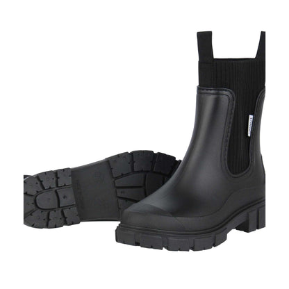 Black - Lifestyle - Gelert Womens-Ladies Elasticated Gusset Wellington Boots