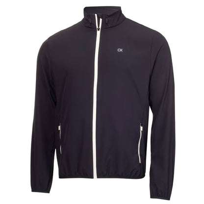 Navy - Front - Calvin Klein Mens Performance Wind Resistant Golf Jacket