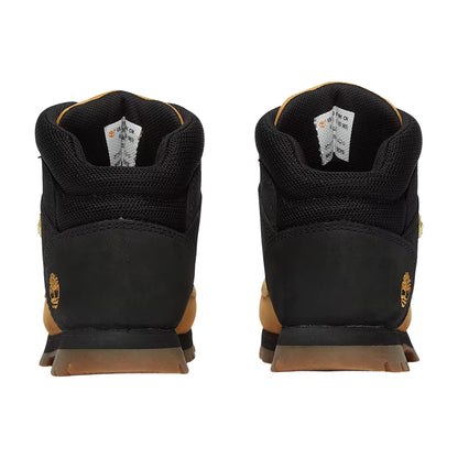 Wheat - Back - Timberland Boys Nubuck Mid Cut Boots