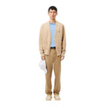 Light Blue - Pack Shot - Lacoste Mens Pique Striped Neckline T-Shirt