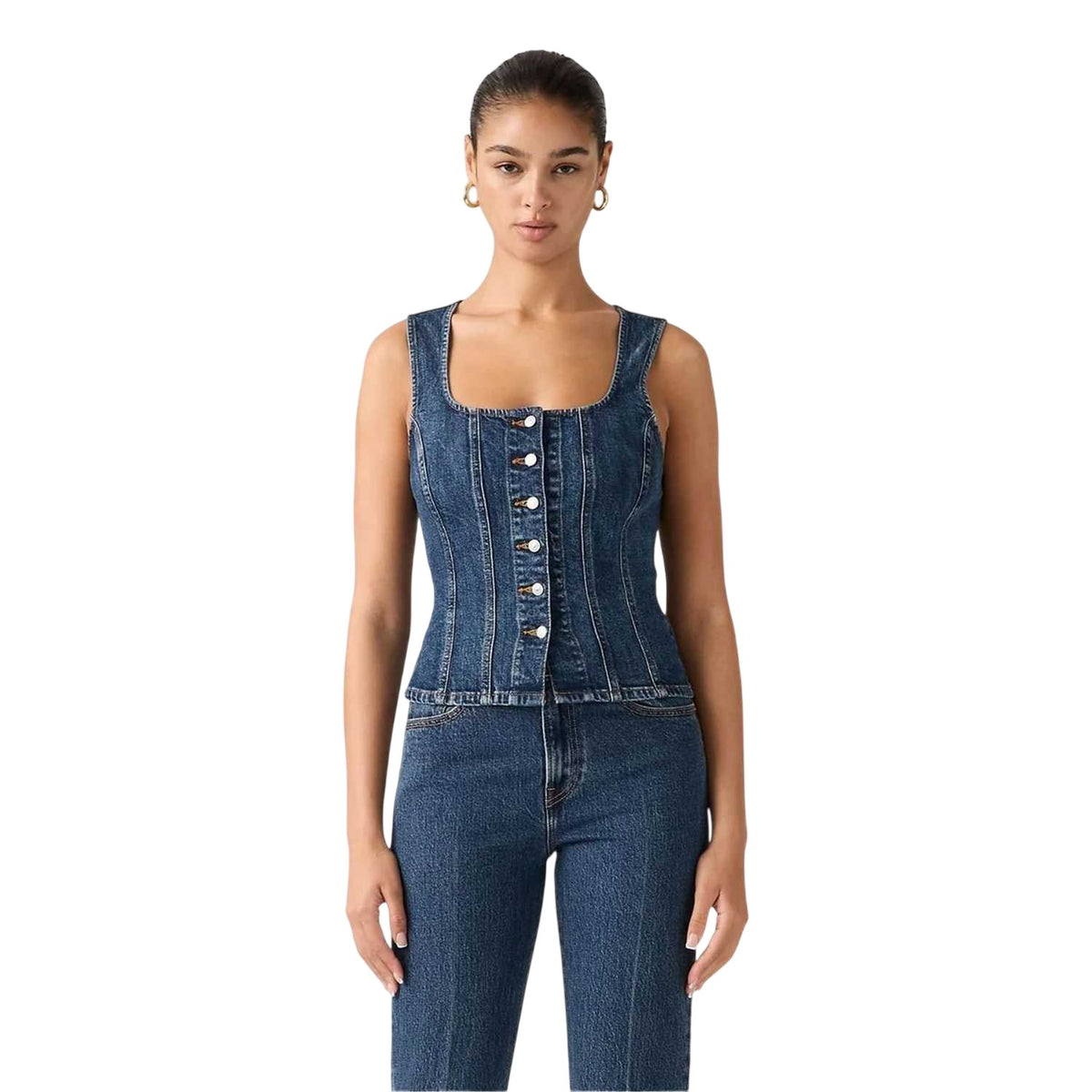 As Seen On TV - Front - Levis Womens-Ladies Sculpted Sleeveless Top