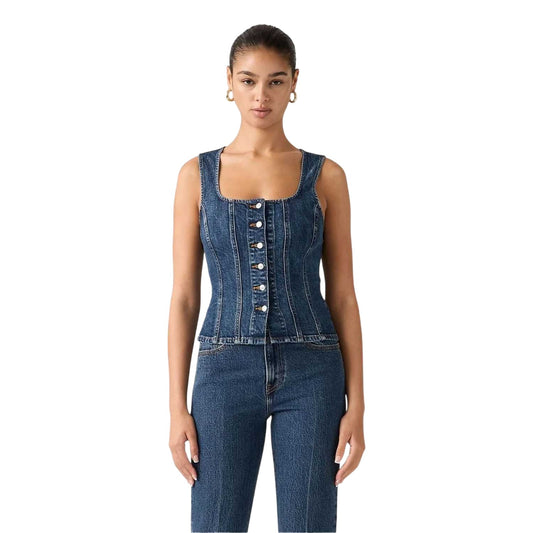 As Seen On TV - Front - Levis Womens-Ladies Sculpted Sleeveless Top