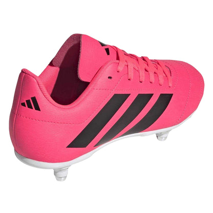 Pink - Back - Adidas Childrens-Kids Rugby Boots