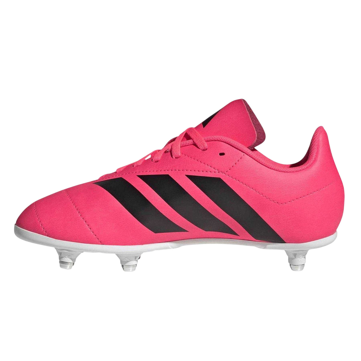 Pink - Side - Adidas Childrens-Kids Rugby Boots