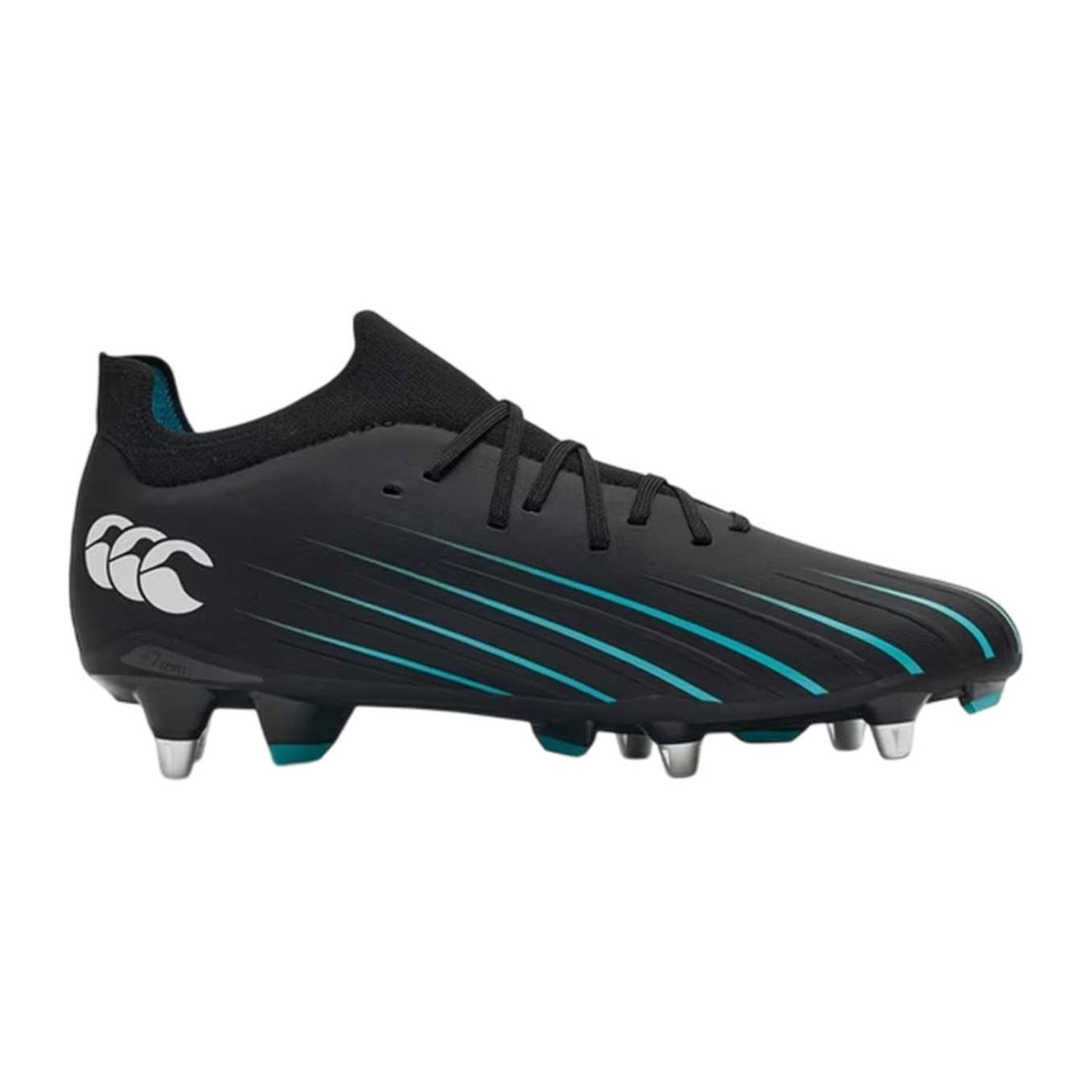 Jet Black - Front - Canterbury Childrens-Kids Speed Soft Ground Rugby Boots