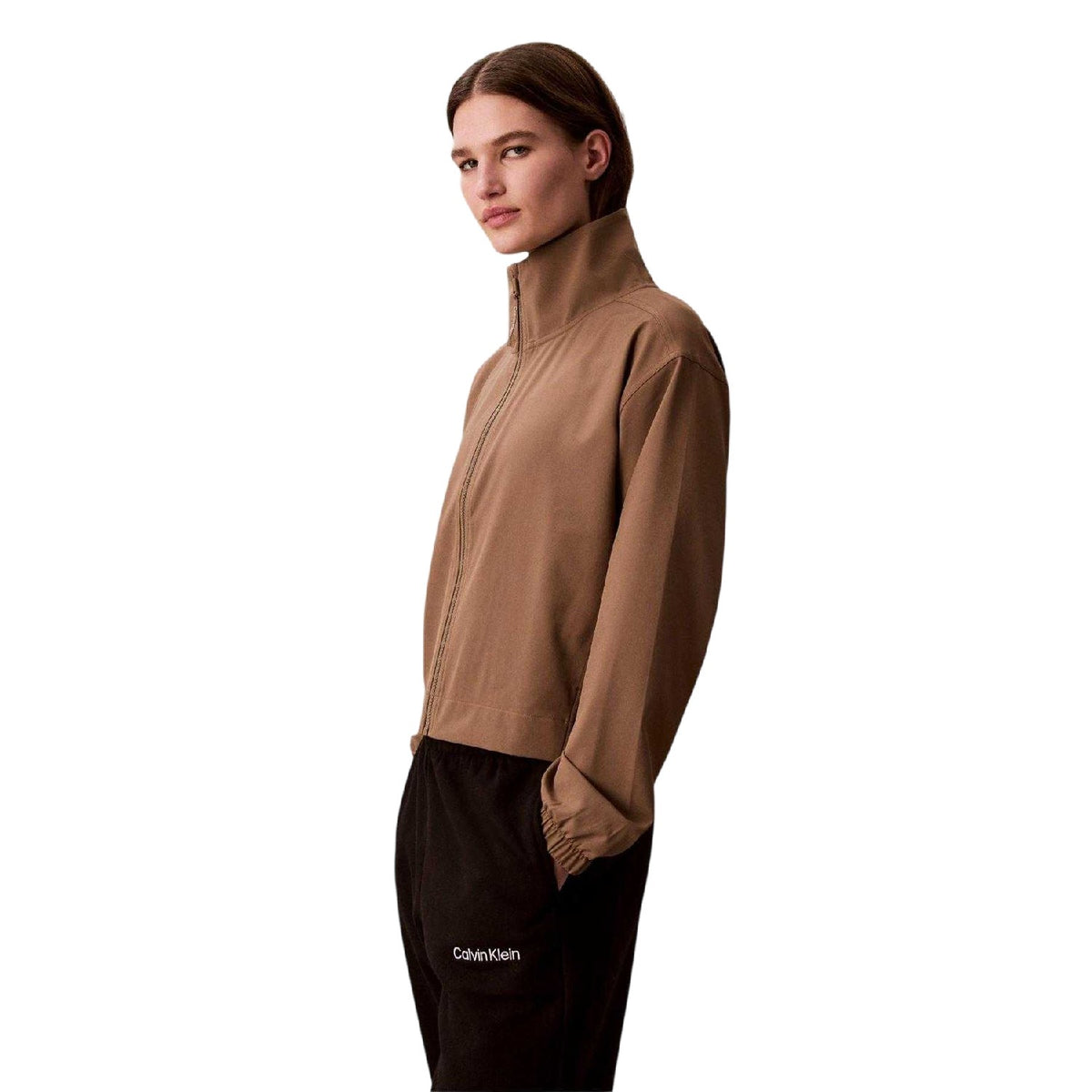 Shitake - Back - Calvin Klein Womens-Ladies Sport Windbreaker