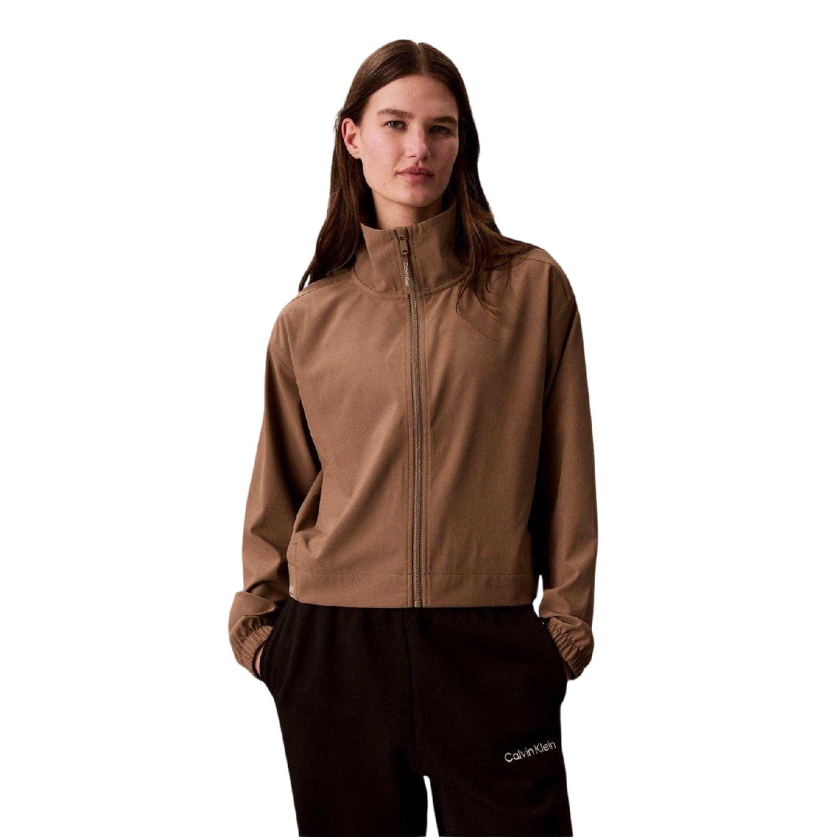 Shitake - Side - Calvin Klein Womens-Ladies Sport Windbreaker