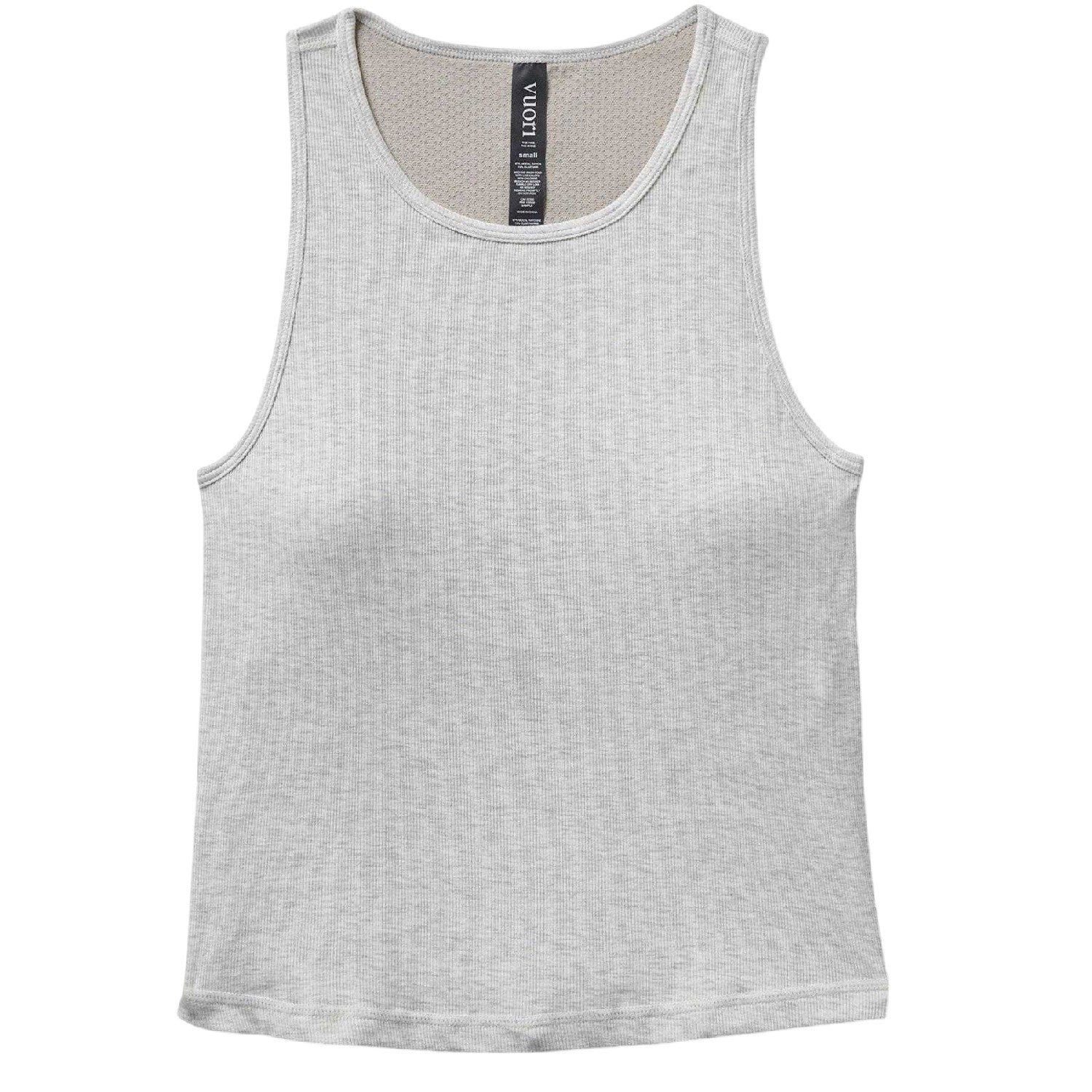 White Heather - Front - Vuori Womens-Ladies Pose Performance Moisture Wicking Slim Tank Top