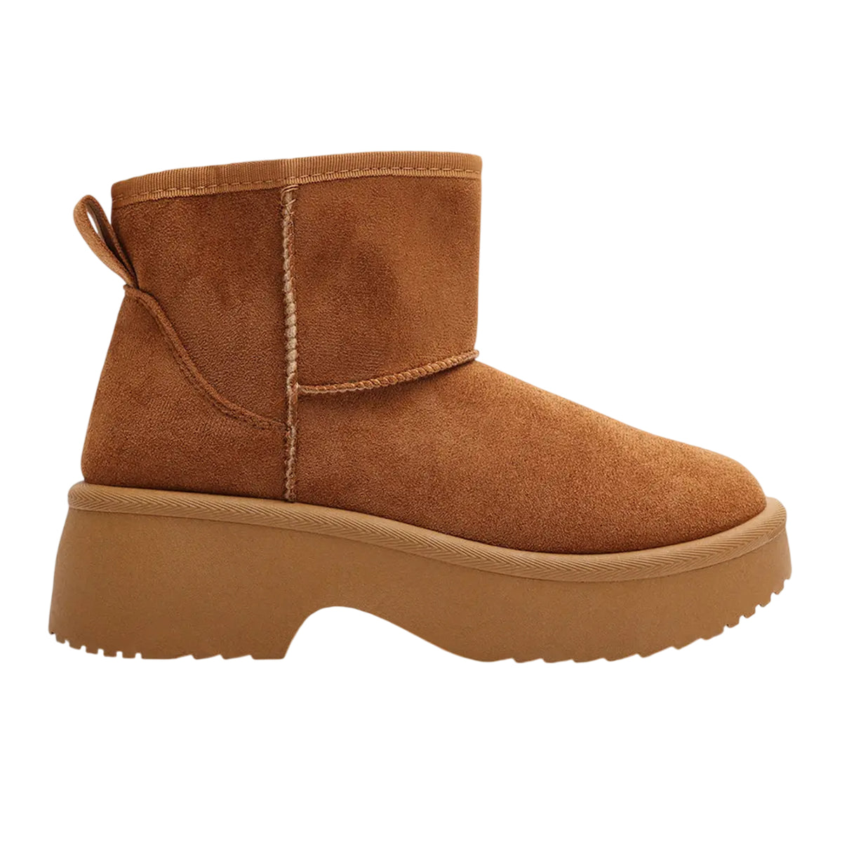 Chestnut - Front - Where´s That From Womens-Ladies Platform Ankle Boots
