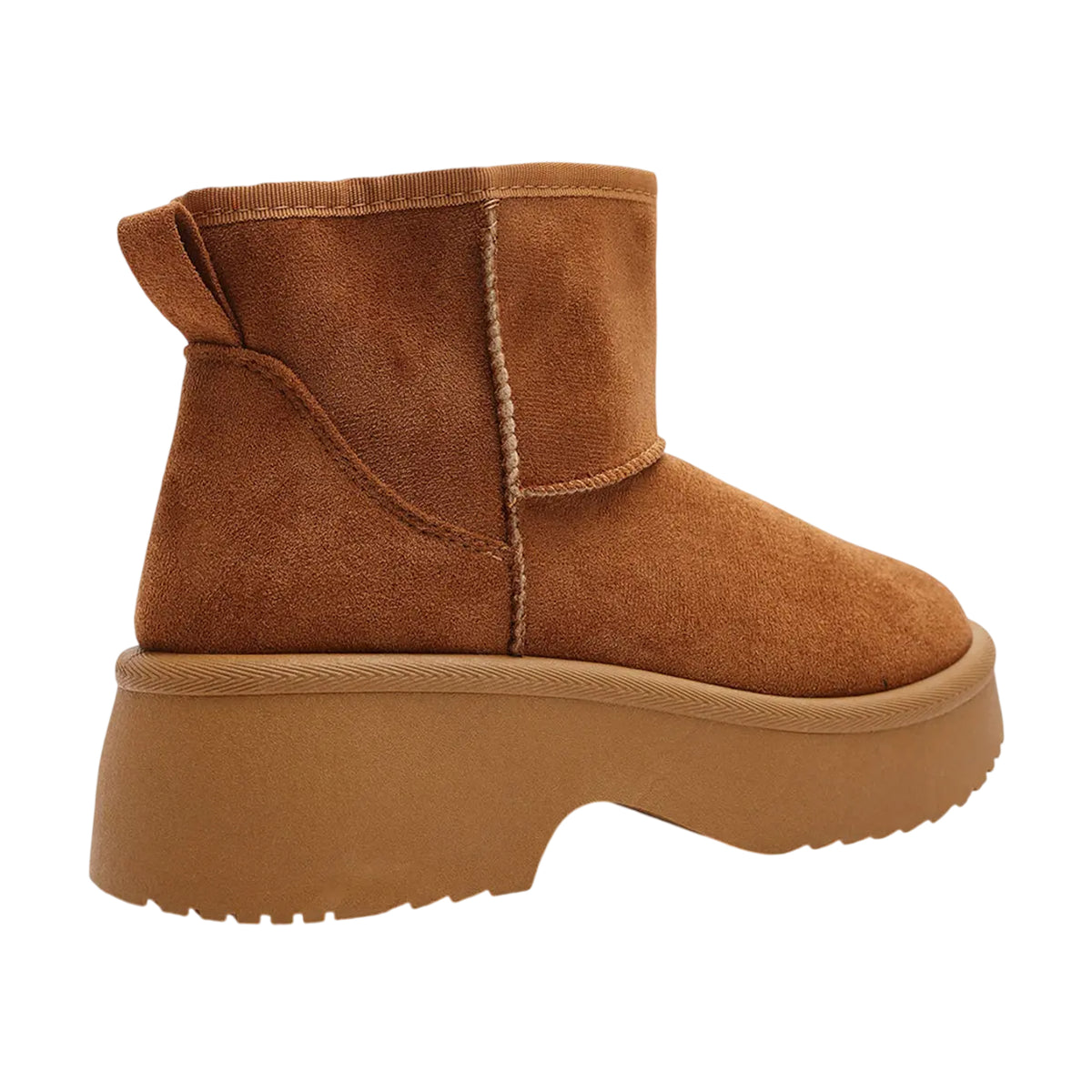 Chestnut - Back - Where´s That From Womens-Ladies Platform Ankle Boots