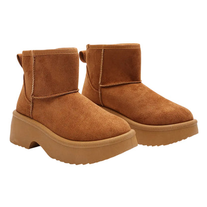 Chestnut - Lifestyle - Where´s That From Womens-Ladies Platform Ankle Boots