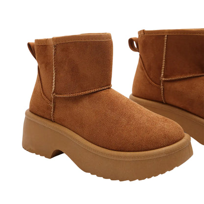 Chestnut - Pack Shot - Where´s That From Womens-Ladies Platform Ankle Boots