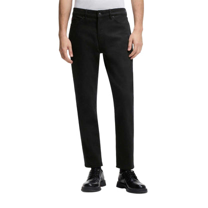 Black - Side - Hugo Boss Mens 634 Plain Jeans
