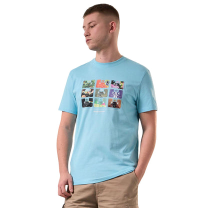 Blue - Pack Shot - Weekend Offender Mens Hanover Graphic T-Shirt