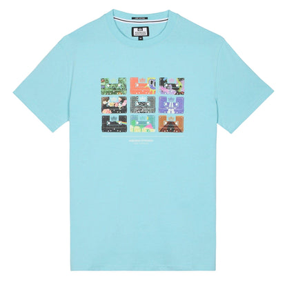 Blue - Front - Weekend Offender Mens Hanover Graphic T-Shirt