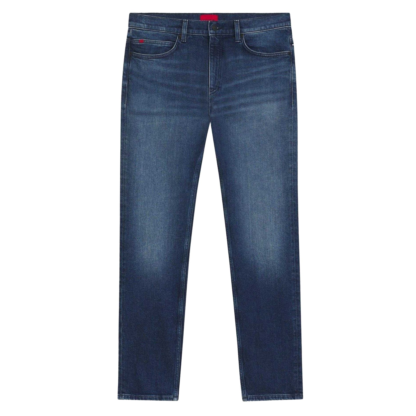 Medium Blue - Front - Hugo Boss Mens 708 Slim Jeans