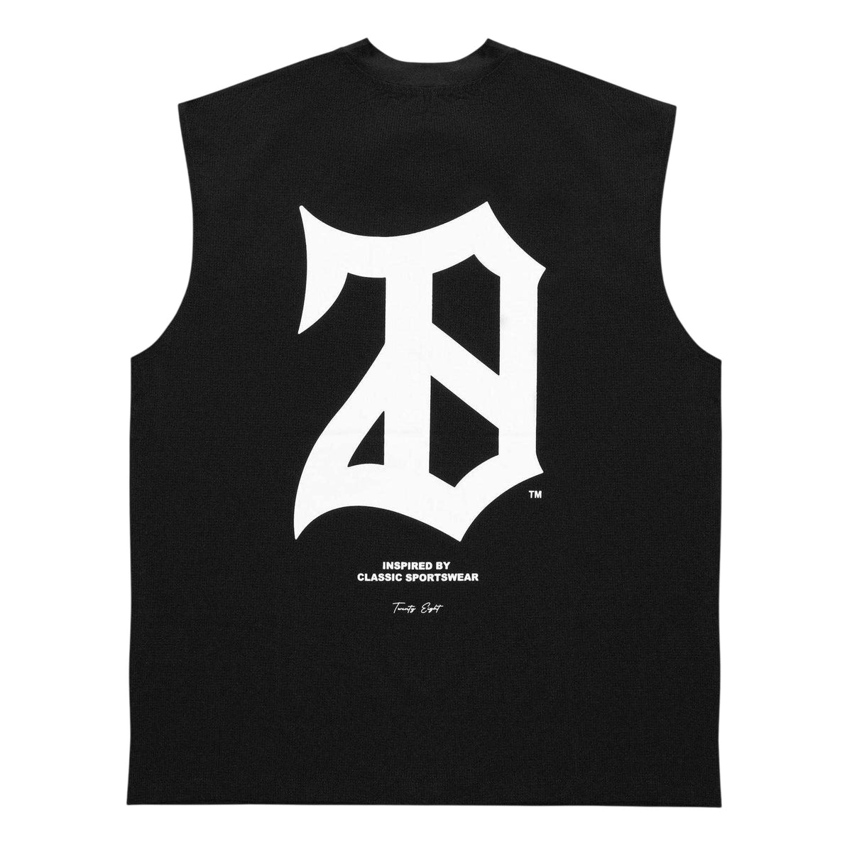 Black - Back - 28 Club Mens Mesh Performance Athletic Sleeveless Tank Top