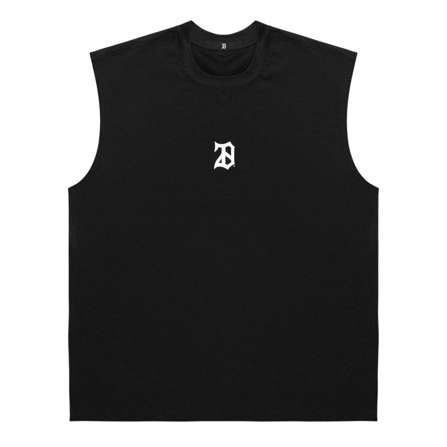 Black - Front - 28 Club Mens Mesh Performance Athletic Sleeveless Tank Top