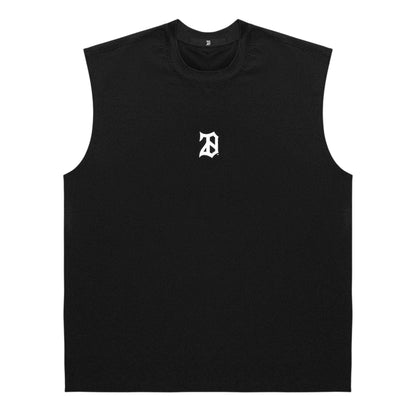 Black - Front - 28 Club Mens Mesh Performance Athletic Sleeveless Tank Top