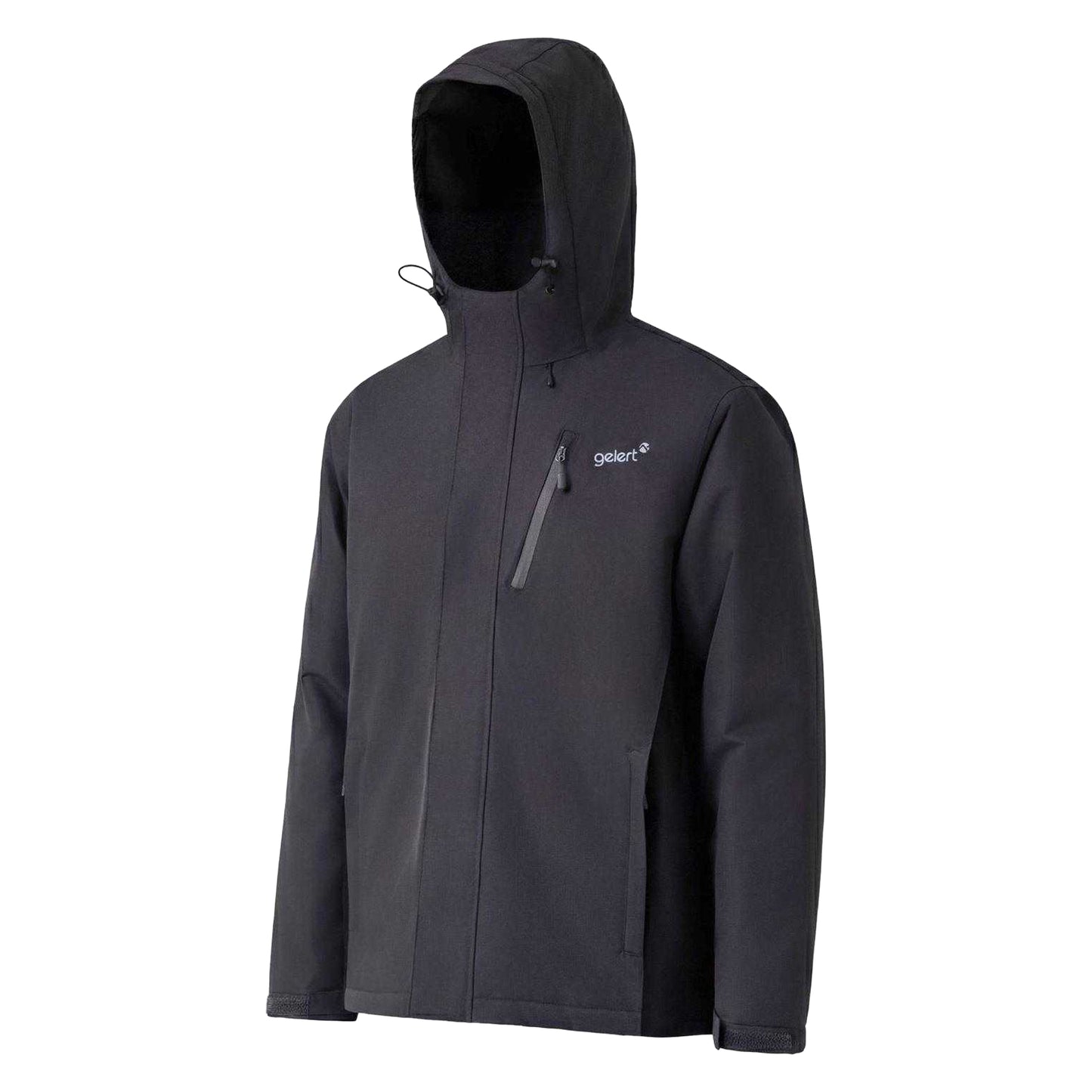 Charcoal - Side - Gelert Mens Horizon Waterproof Hooded Puffer Jacket