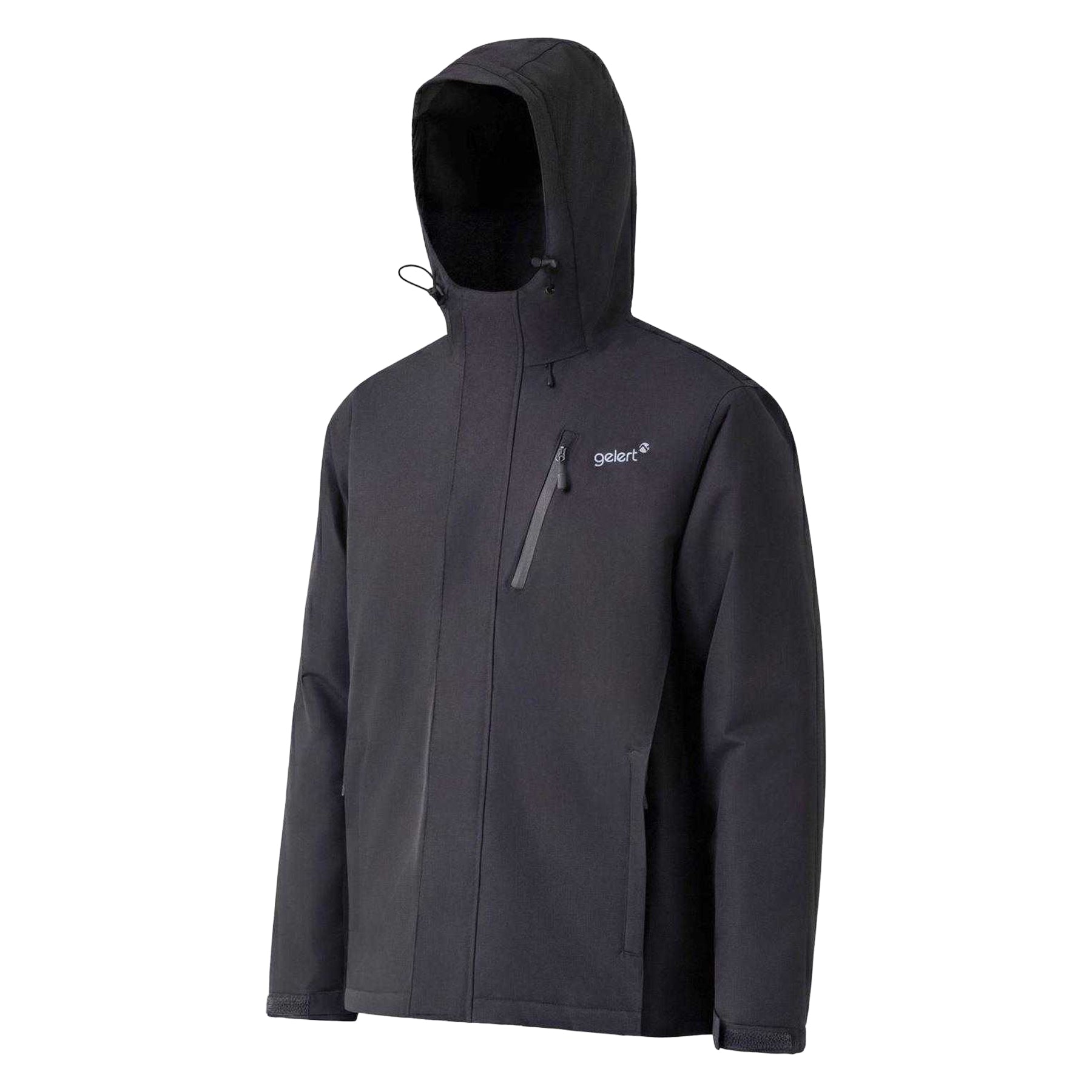 Charcoal - Side - Gelert Mens Horizon Waterproof Hooded Puffer Jacket