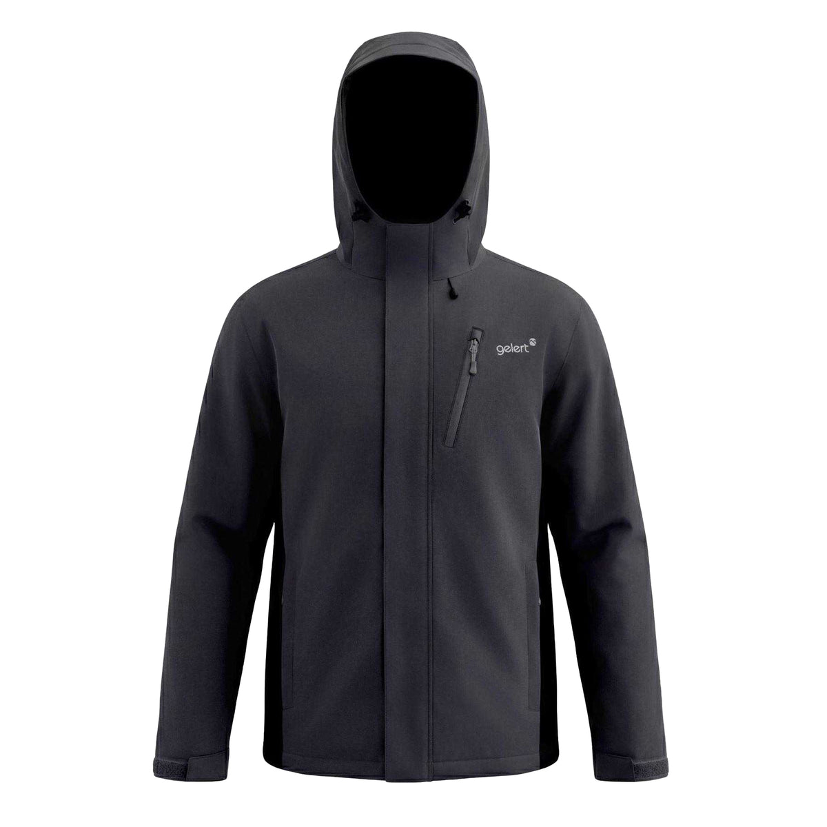 Charcoal - Front - Gelert Mens Horizon Waterproof Hooded Puffer Jacket