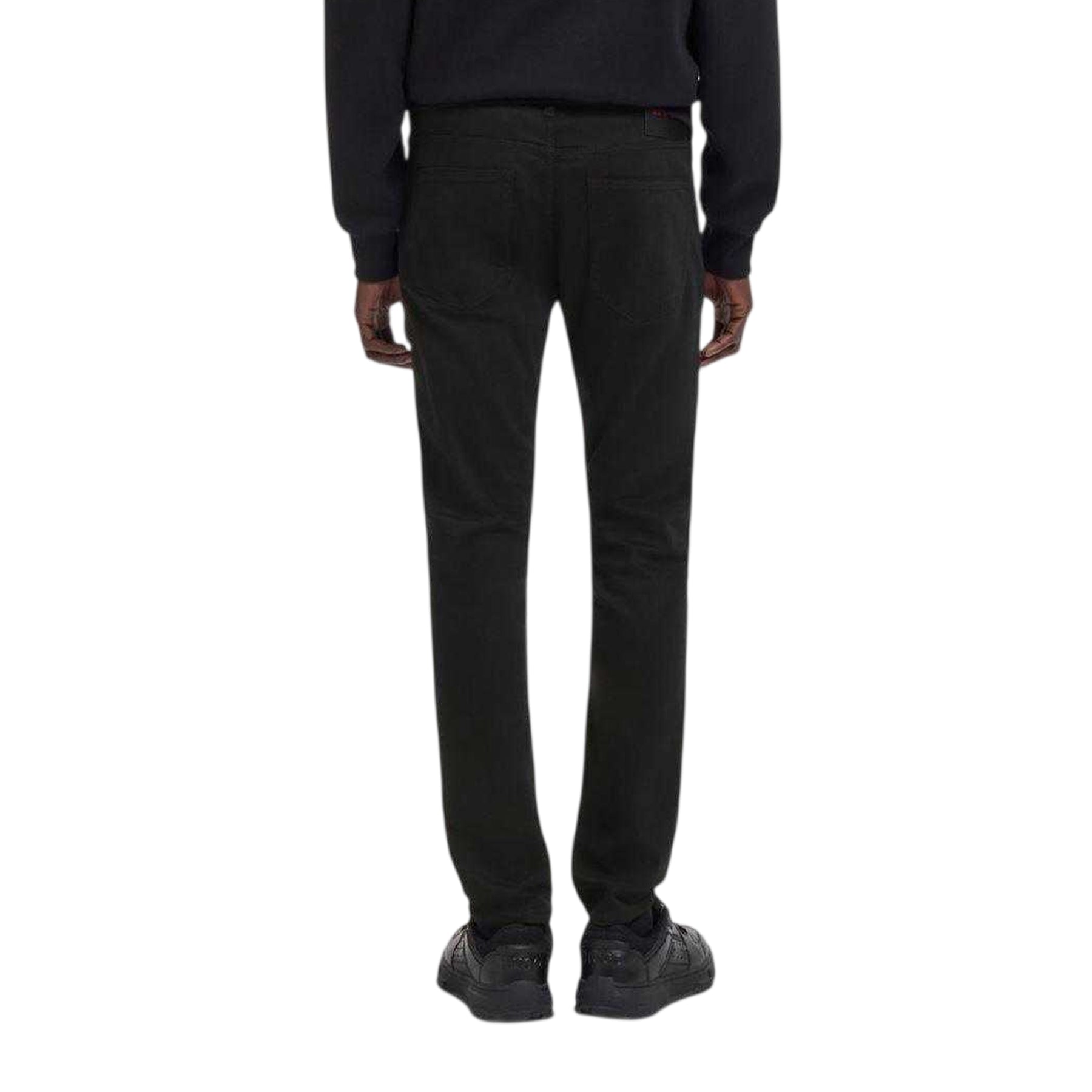Black - Back - Hugo Boss Mens 734 Slim Jeans