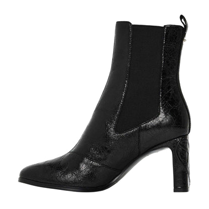 Black - Side - Diesel Womens-Ladies Giove Leather Chelsea Boots