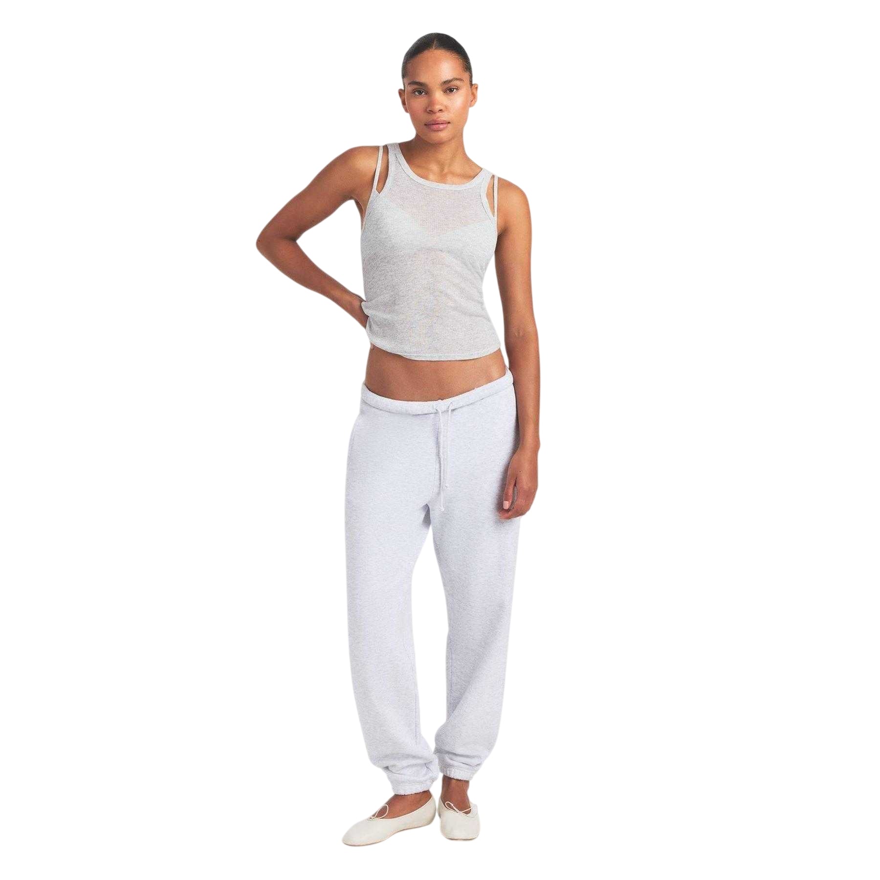 Light Heather Grey - Lifestyle - Skims Womens-Ladies Plain Tank Top