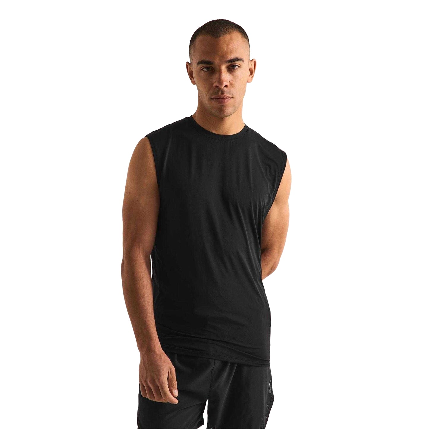Black - Side - Condition Mens Aero Training Tank Top