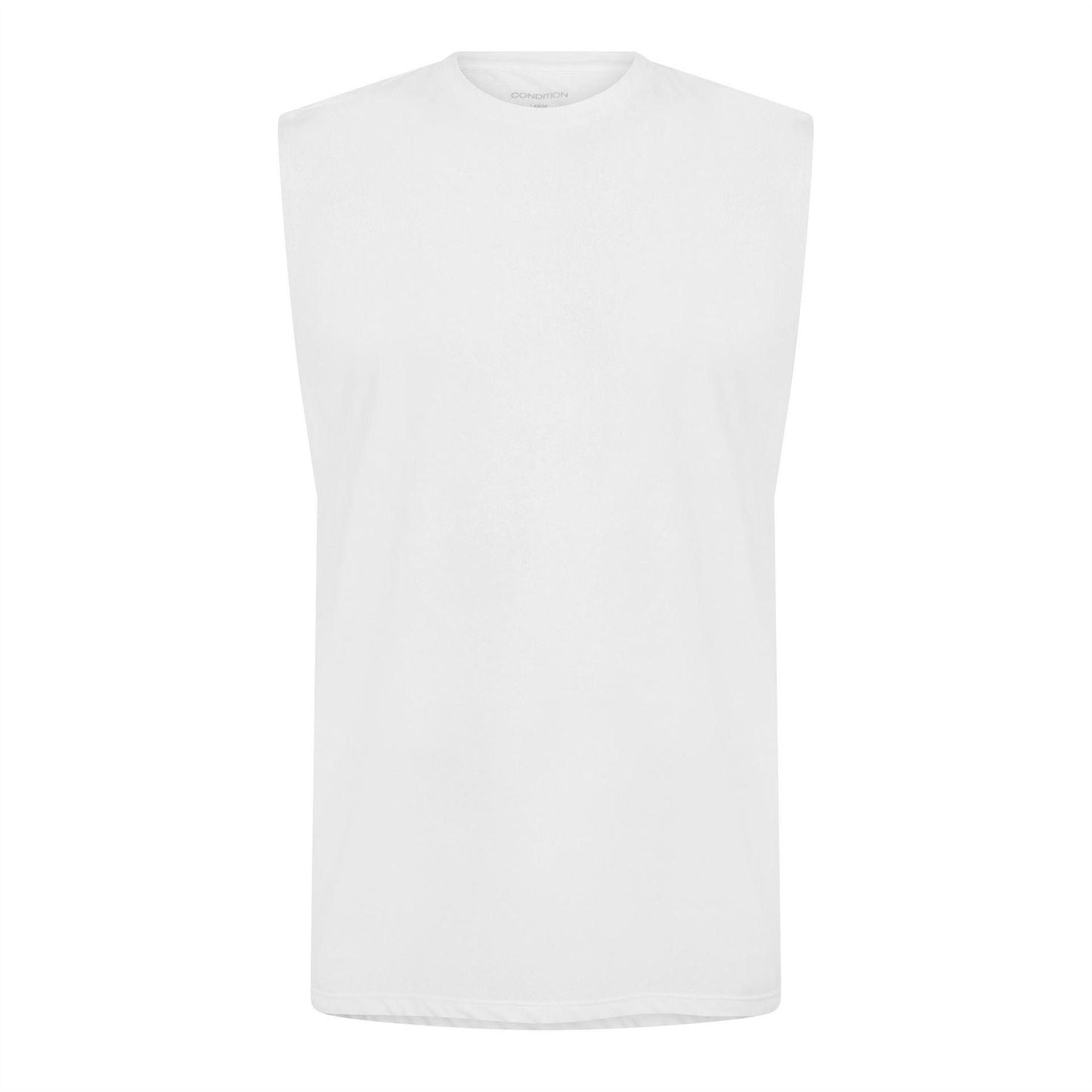 White - Front - Condition Mens Aero Training Tank Top