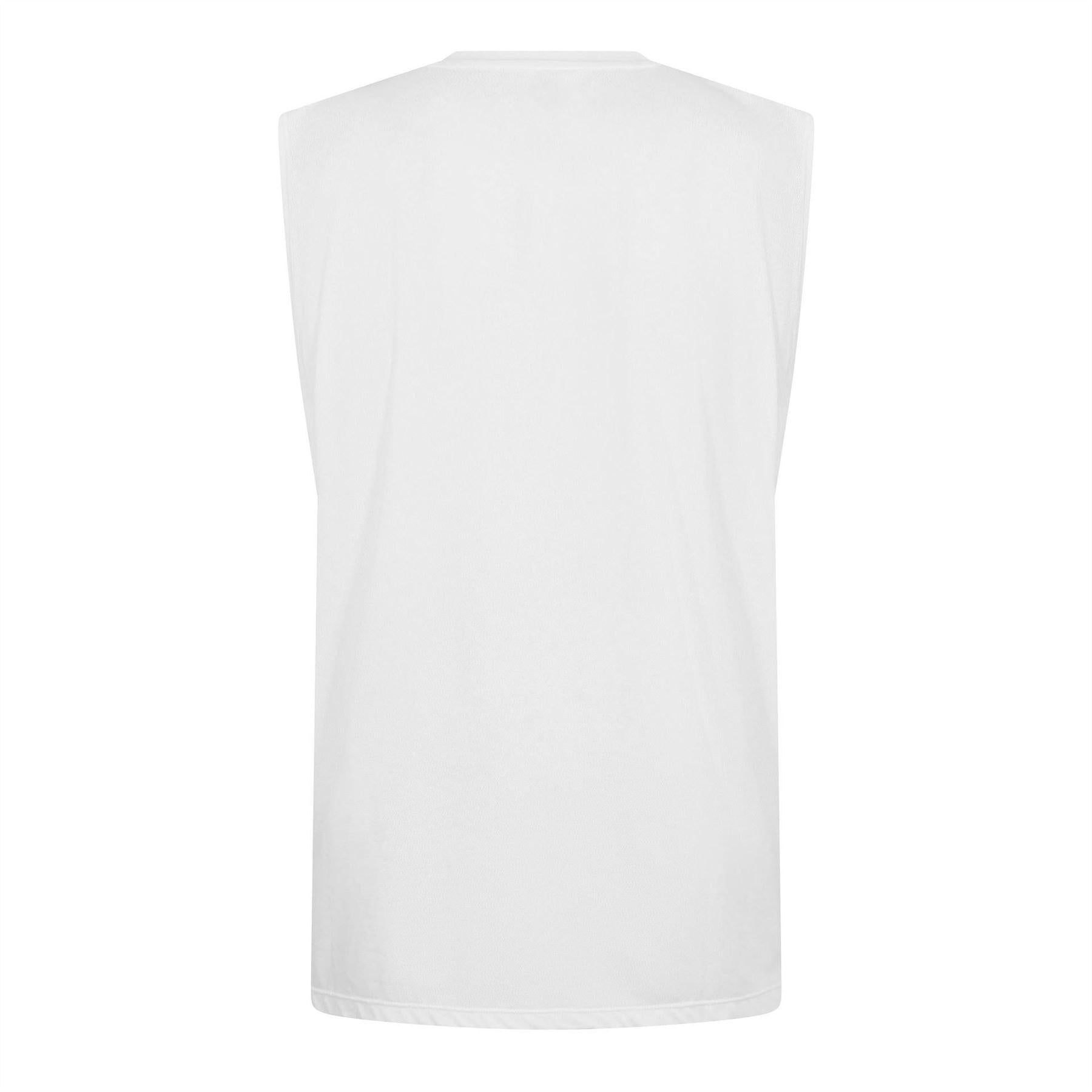 White - Back - Condition Mens Aero Training Tank Top