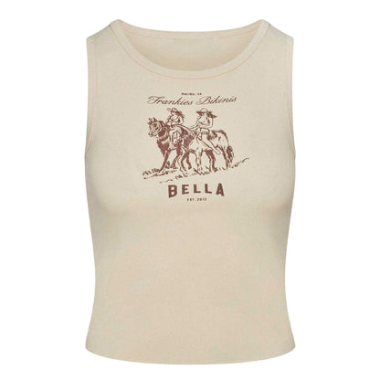 Sand - Front - Frankies Bikinis Womens-Ladies X Bella Hadid Reno Tank Top